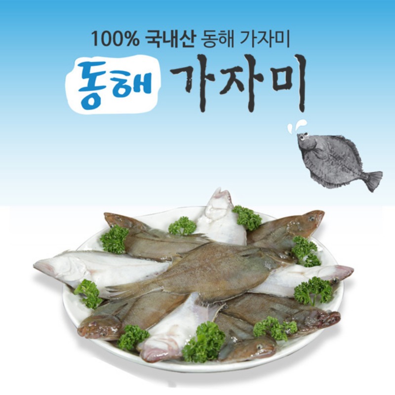 동해안 산지 직송 봄철 대표 생선 가자미 12팩 (총36마리) \59,800